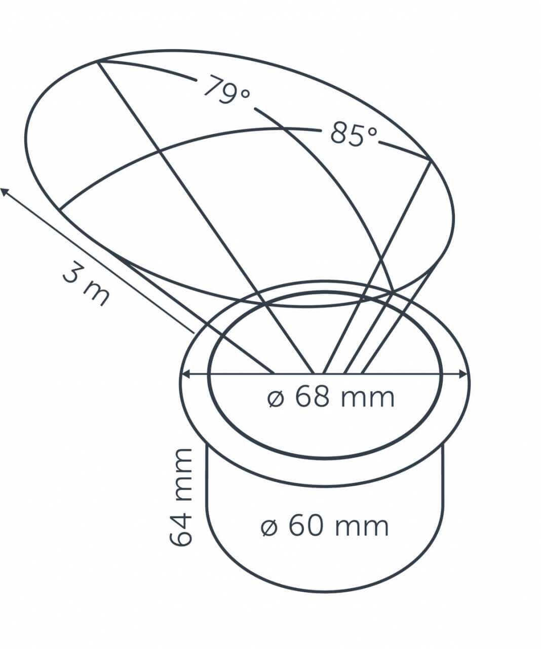 Adjustable recessed spot Luna 12 volts In-lite 8717051004483