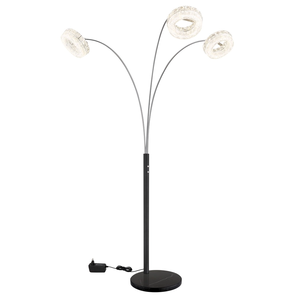 Vloerlamp Laurel zwart Globo 9007371579044