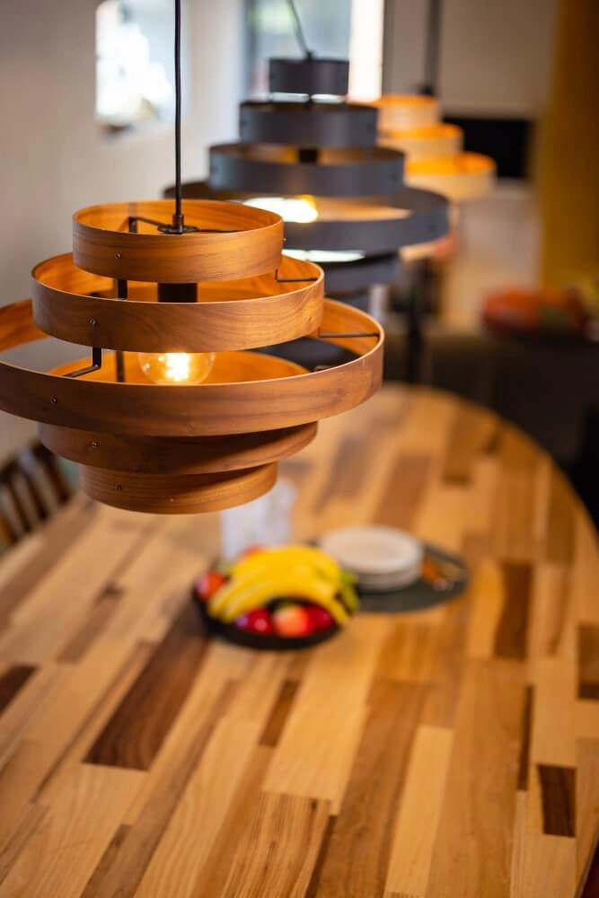 Houten hanglamp Oaknut 5-rings ETH 8720195304494