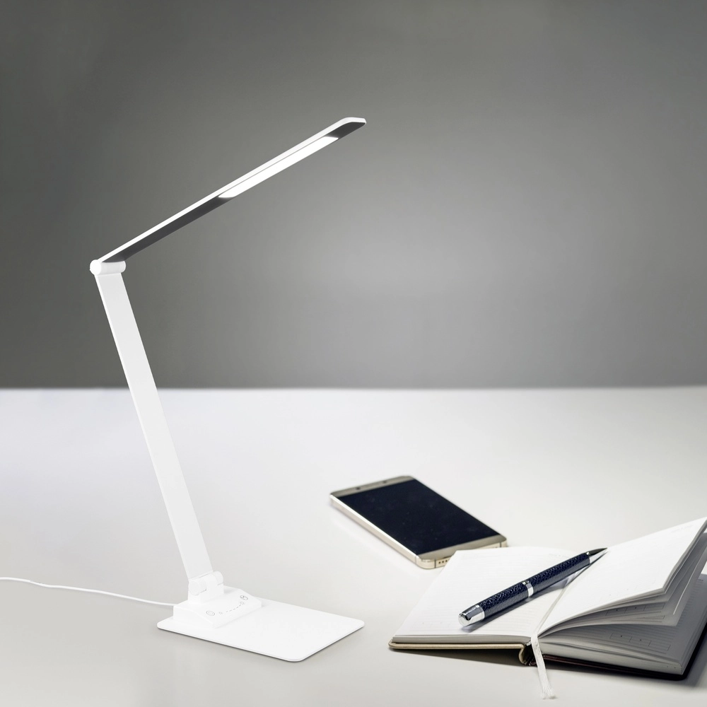 Bureaulamp Travis design wit Trio 4017807600193