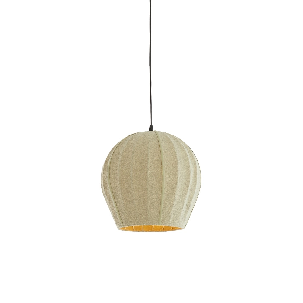 Bouclé hanglamp Zagori Ø 35cm - mint groen Light & Living 8717807793043