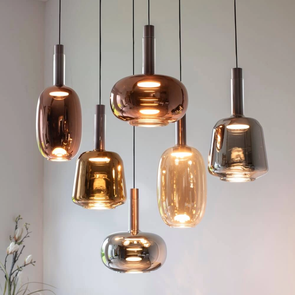 Vrolijke hanglamp Irides 6-lichts recht Paul Neuhaus 4012248383674