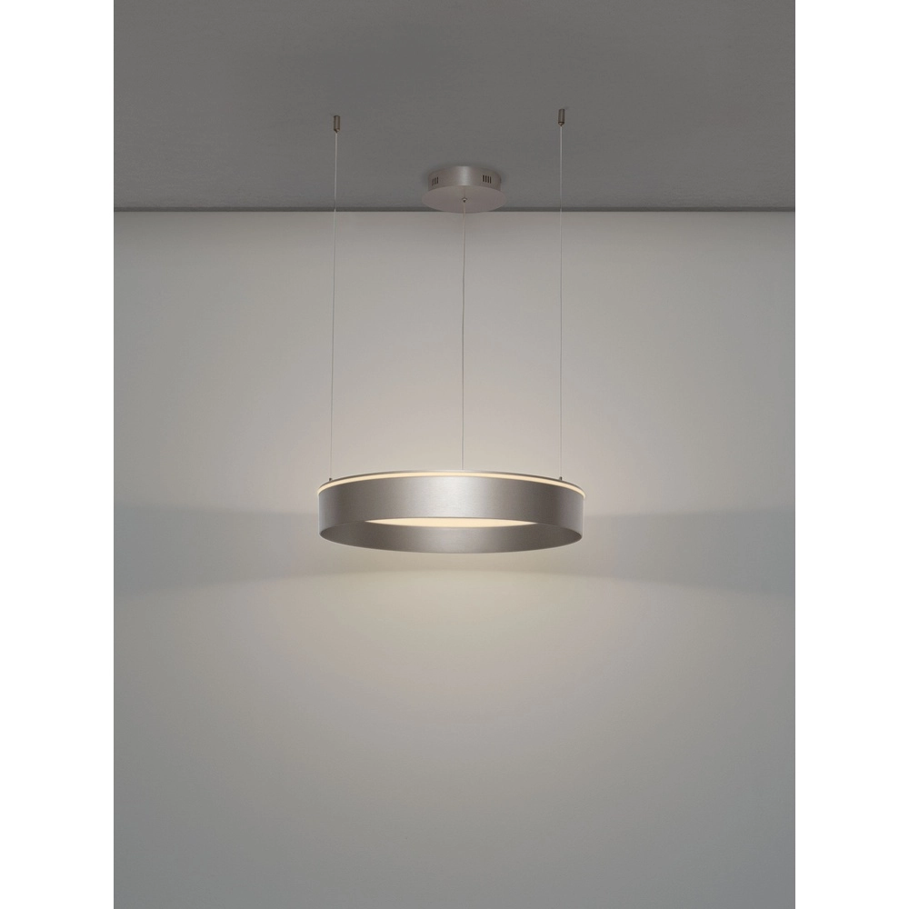 Moderne hanglamp Olivia nikkel Ø 60cm Lyora 5212017494214