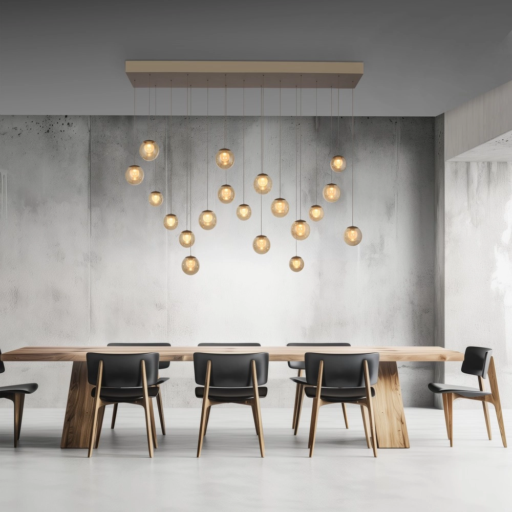 19-lichts hanglamp Pure Popup bronce Paul Neuhaus 4012248396704