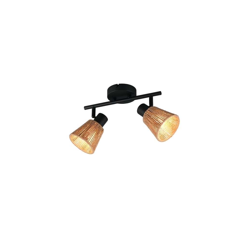 Plafondlamp Natrel dubbel bruin Trio 4017807672343