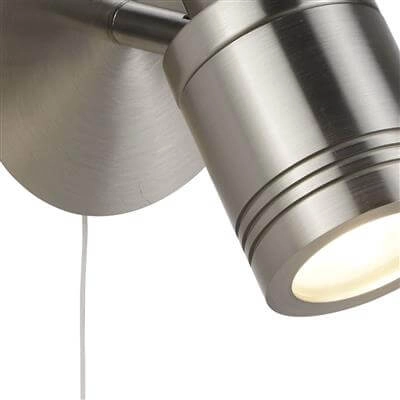 Badkamer wandspot Samson grijs Searchlight 5053423096742