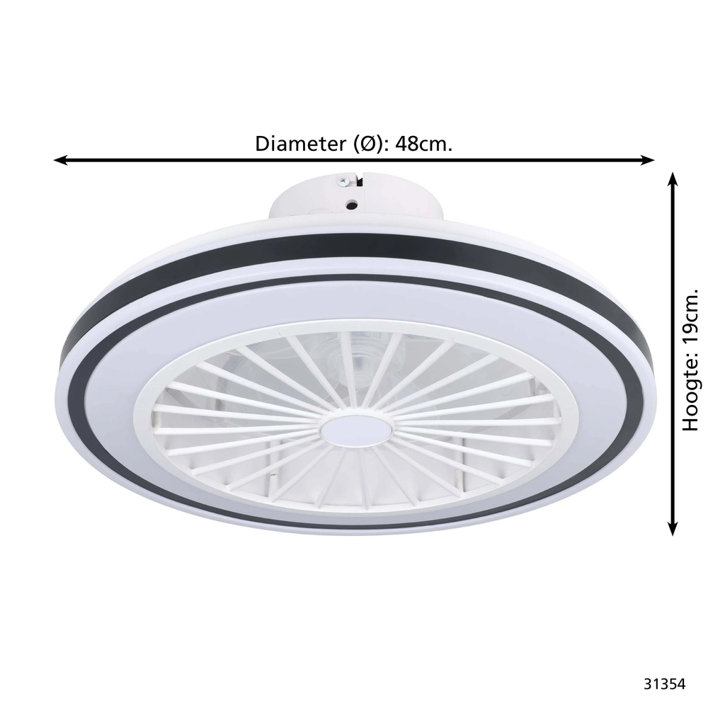 Design plafondventilator Bilinga Ø 48cm Eglo 9002759313548