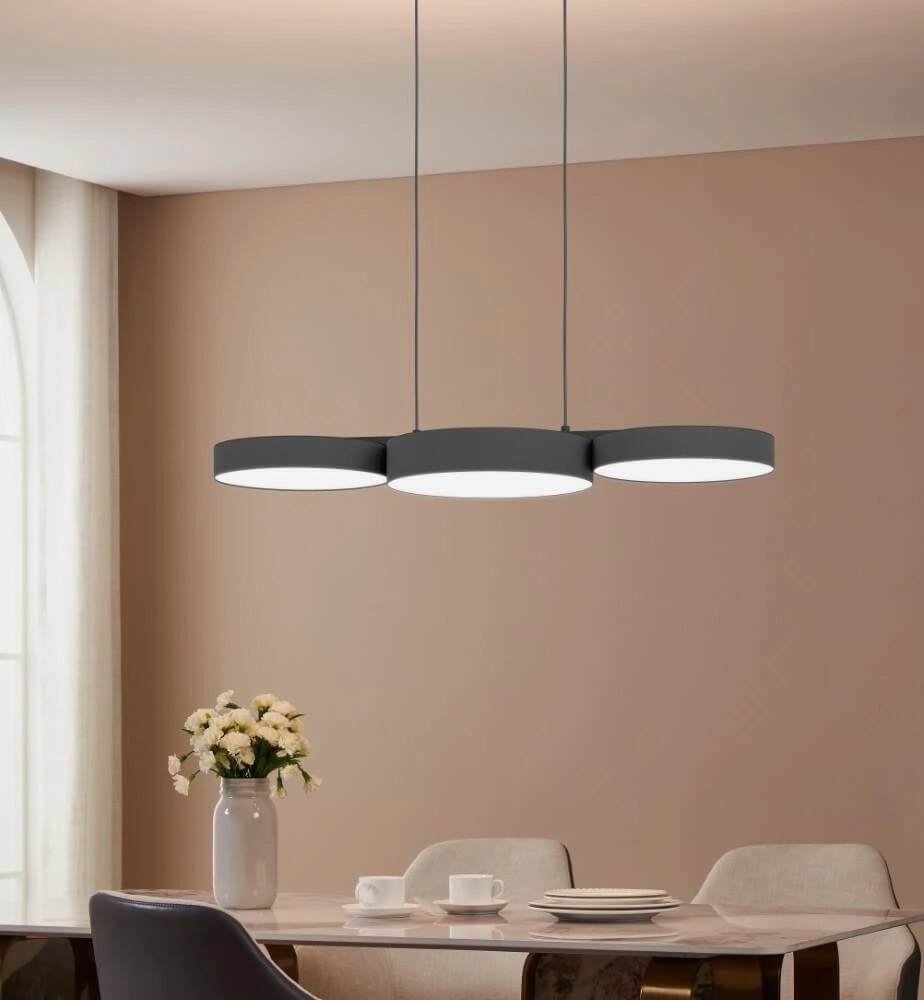 Led hanglamp Barbano-Z 3-lichts - zwart Eglo 9008606274192