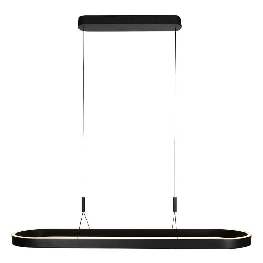 Moderne hanglamp Mykty zwart ovaal