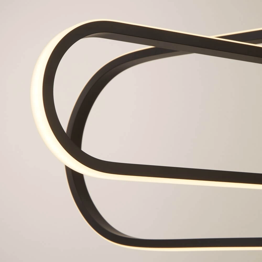 Strakke zwarte hanglamp Clip Searchlight 5053423227429