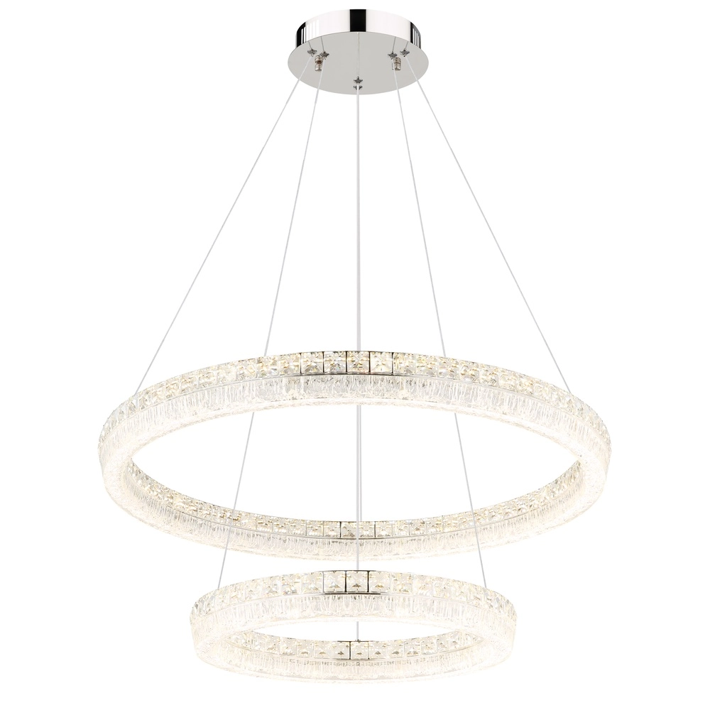 Hanglamp Laurel chroom Ø 80cm