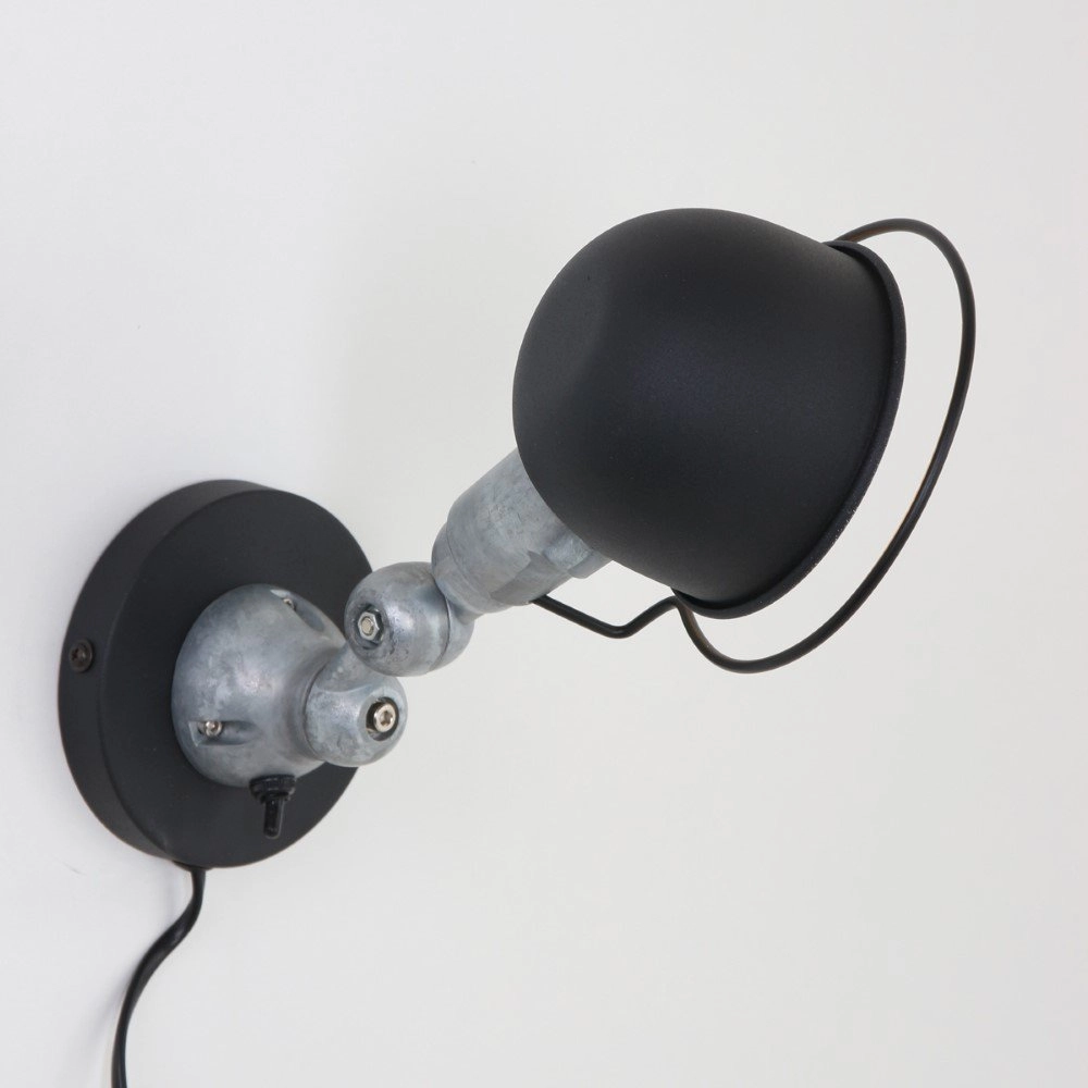Zwart landelijke leeslamp Davin Steinhauer 8712746102079