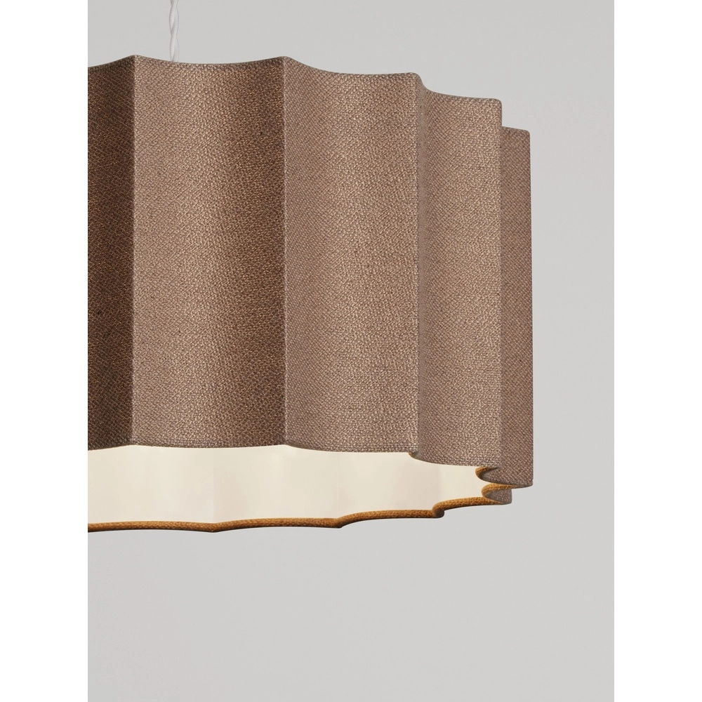 Design hanglamp Alve koffie bruin Ø 45cm Lyora 5212017493651