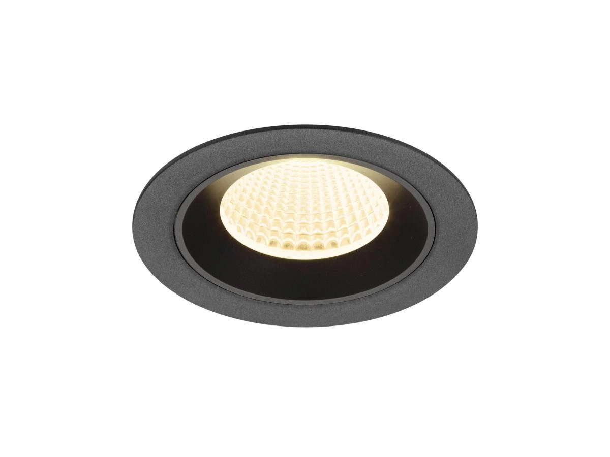 Inbouwspot Numinos M zwart 3000K - 40gr