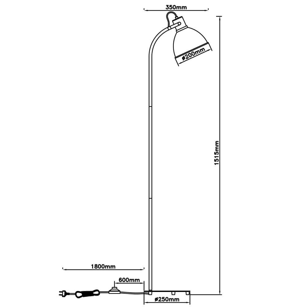 Staande lamp Erena taupe Brilliant 4004353413018