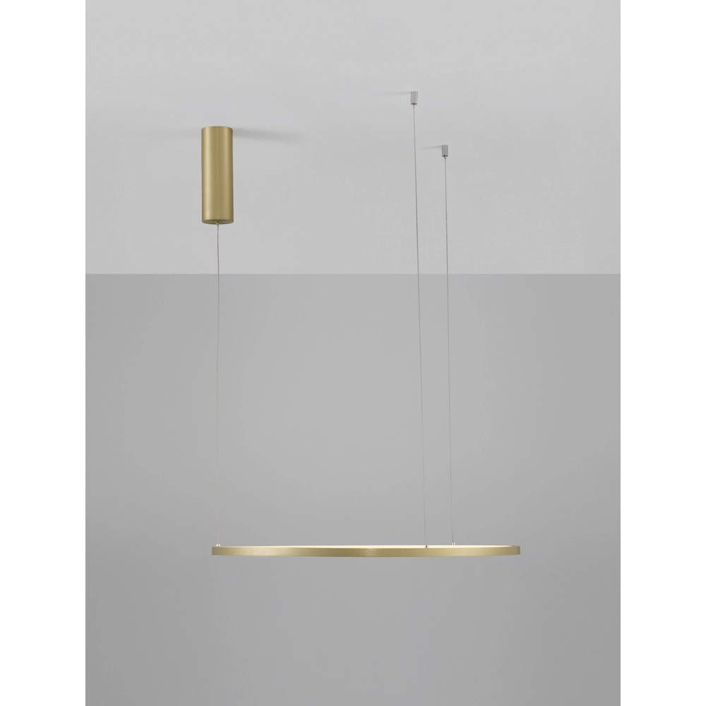 Ronde hanglamp Tarquin goud Ø 60cm Lyora 5212017438270