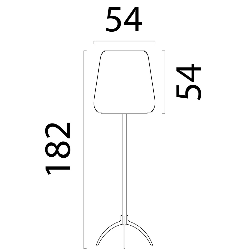 Cacao tripod Carta Moody Ø 54cm Think Paper kap Masterlight 8718121419718