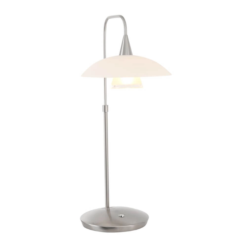 Moderne tafellamp Tallerken metaalgrijs Steinhauer 8712746132021