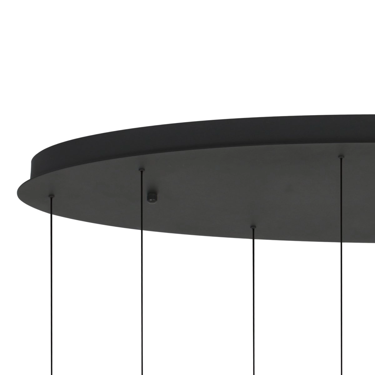 Ovale hanglamp Belluno 8-lichts led - zwart Steinhauer 8712746184006