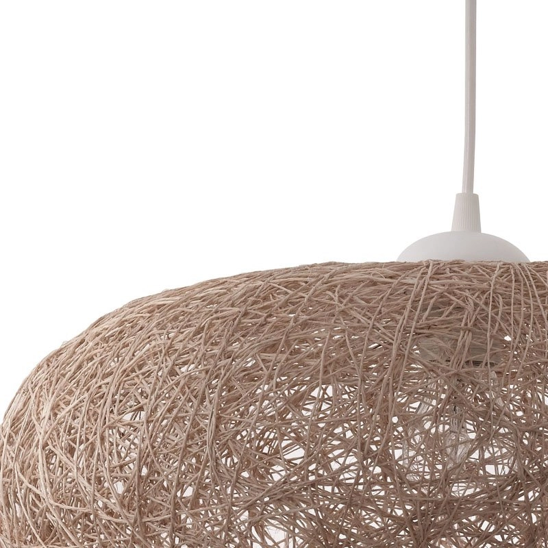 Hanglamp Campilo 45cm wit met bruin Eglo 9002759933746