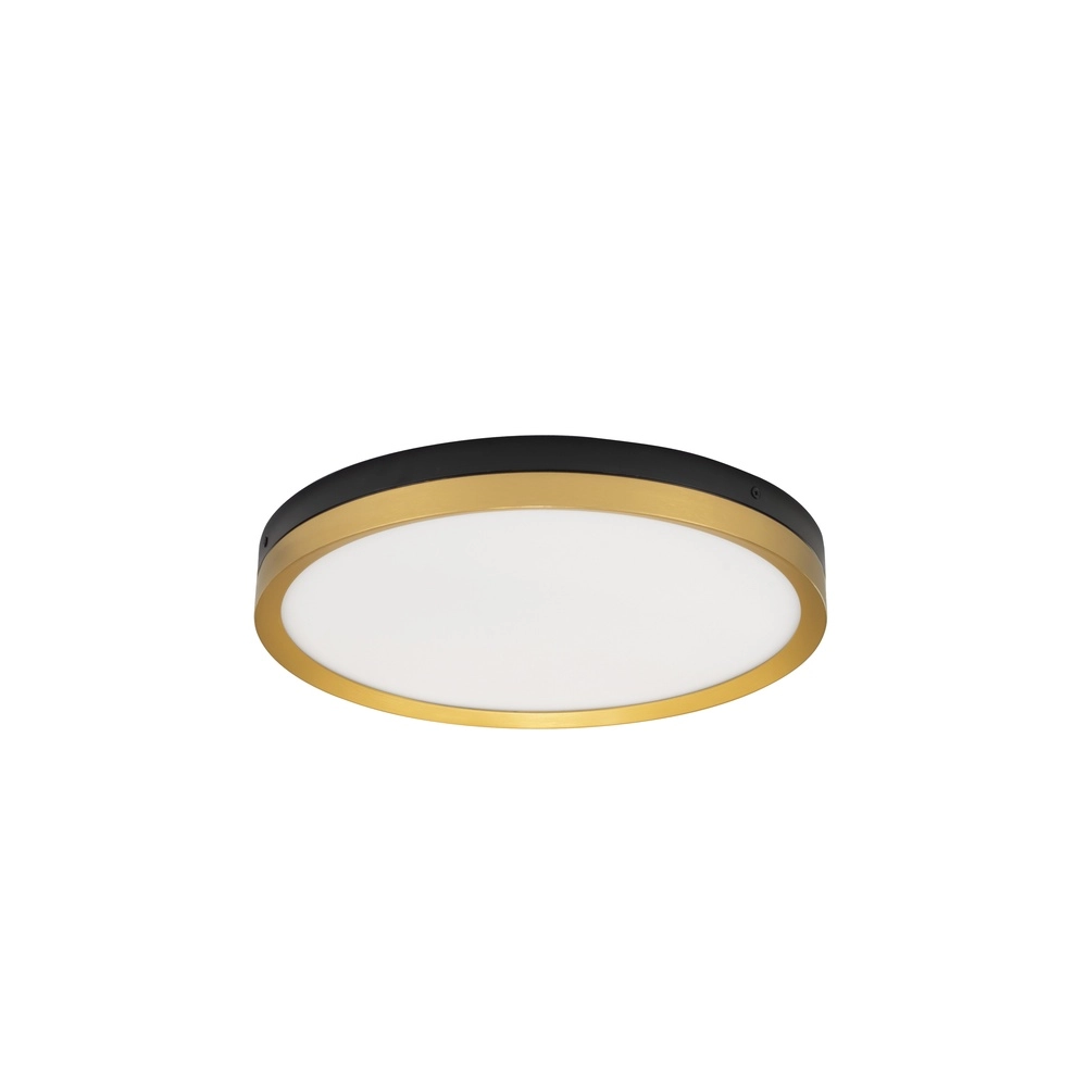 Plafonniere Cantria zwart met goud Ø 40cm Lyora 5212017439833