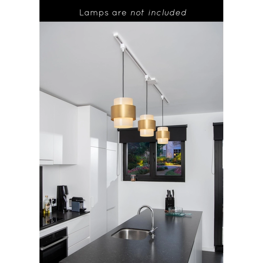 Starterset railverlichting Track 1-fase wit Lucide 5411212093707