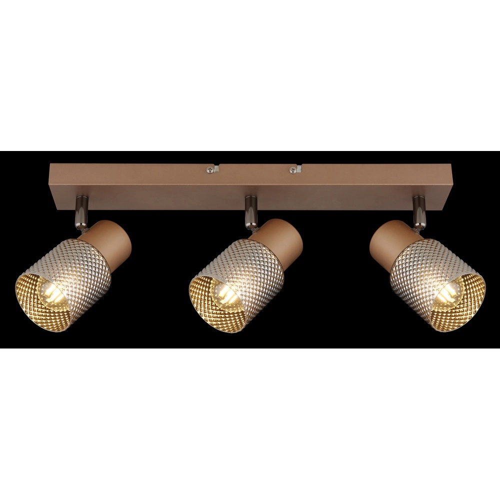 Plafondlamp Satella 3-lichts koffie bruin Globo 9007371462575
