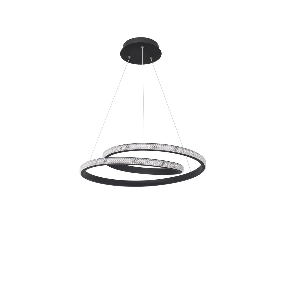 Design hanglamp Grania zwart Ø 55cm Lyora 5212017429285