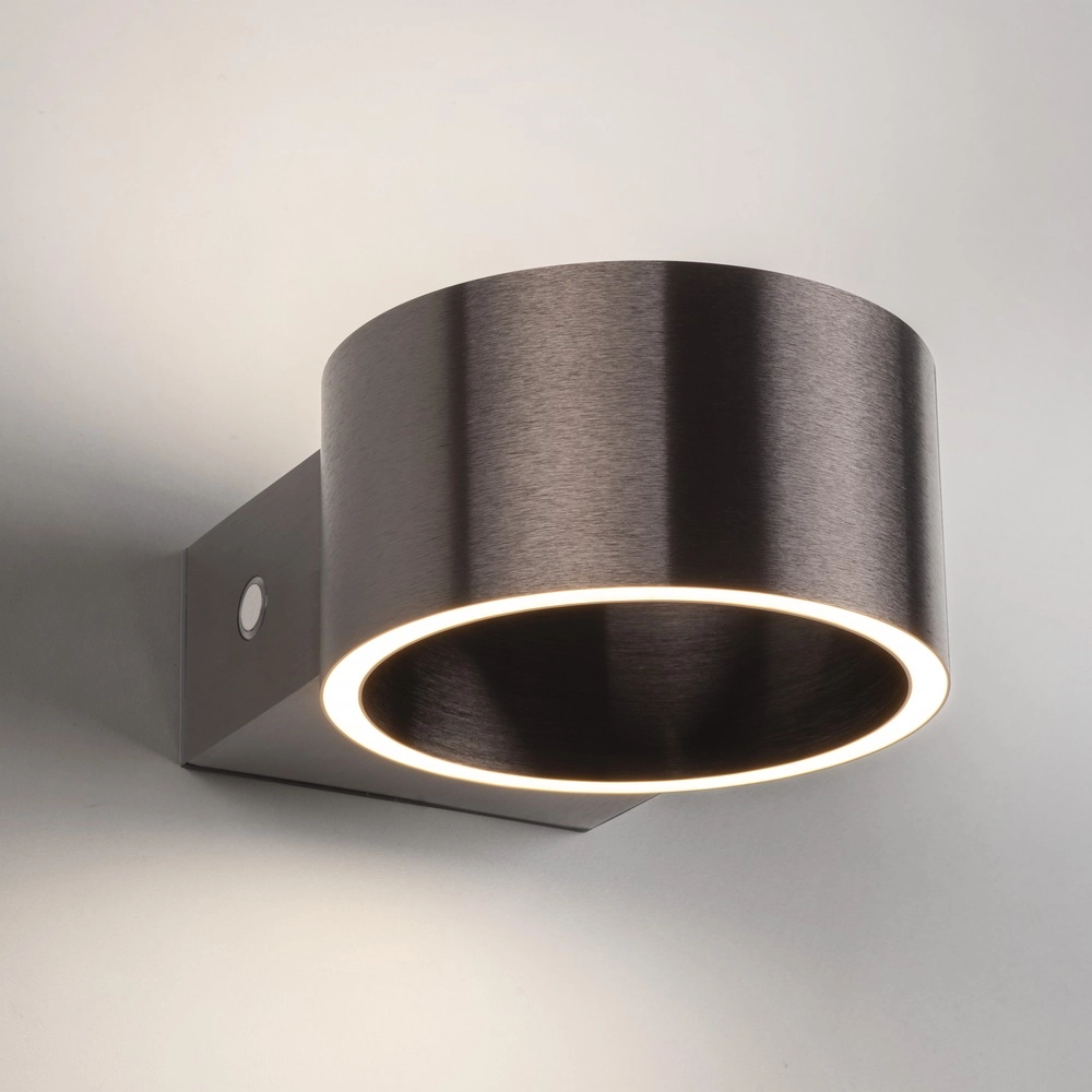 Oplaadbare wandlamp Pure Akku Clipse Donker bruin geborstel Paul Neuhaus 4012248393017