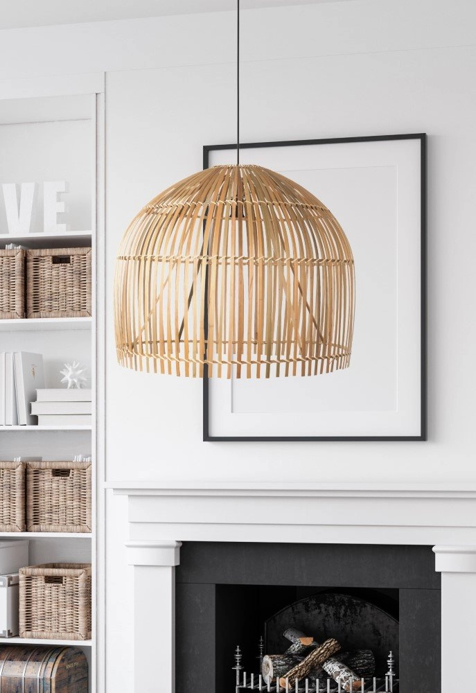 Bamboe hanglamp Rattan Ø 60cm Searchlight 5053423176987
