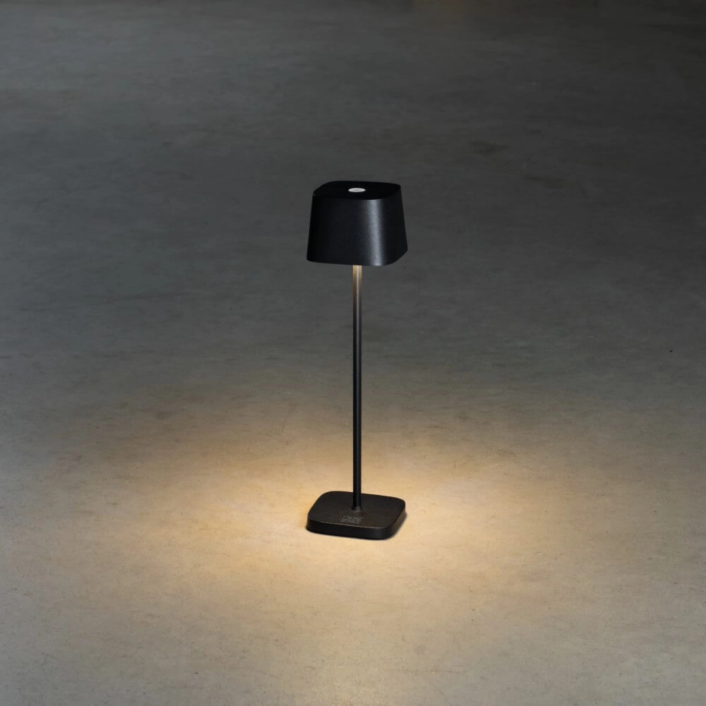 Draadloze tafellamp Capri mini zwart KonstSmide 7318307829754