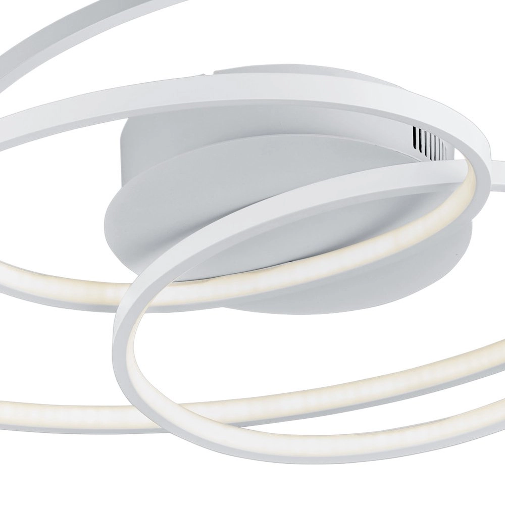 Moderne plafondlamp Gale wit Trio 4017807452235