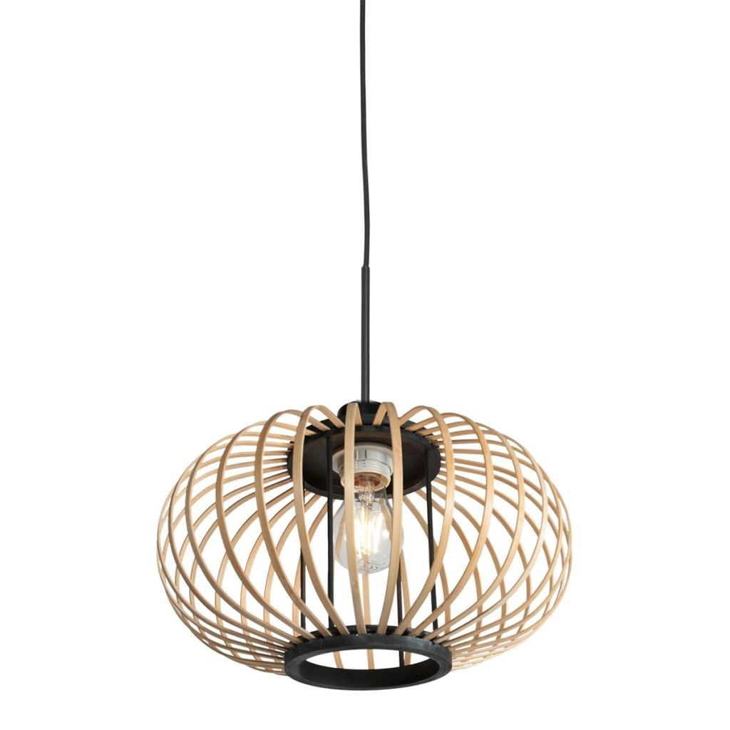 Hanglamp Silva met bamboe kap Ø31cm