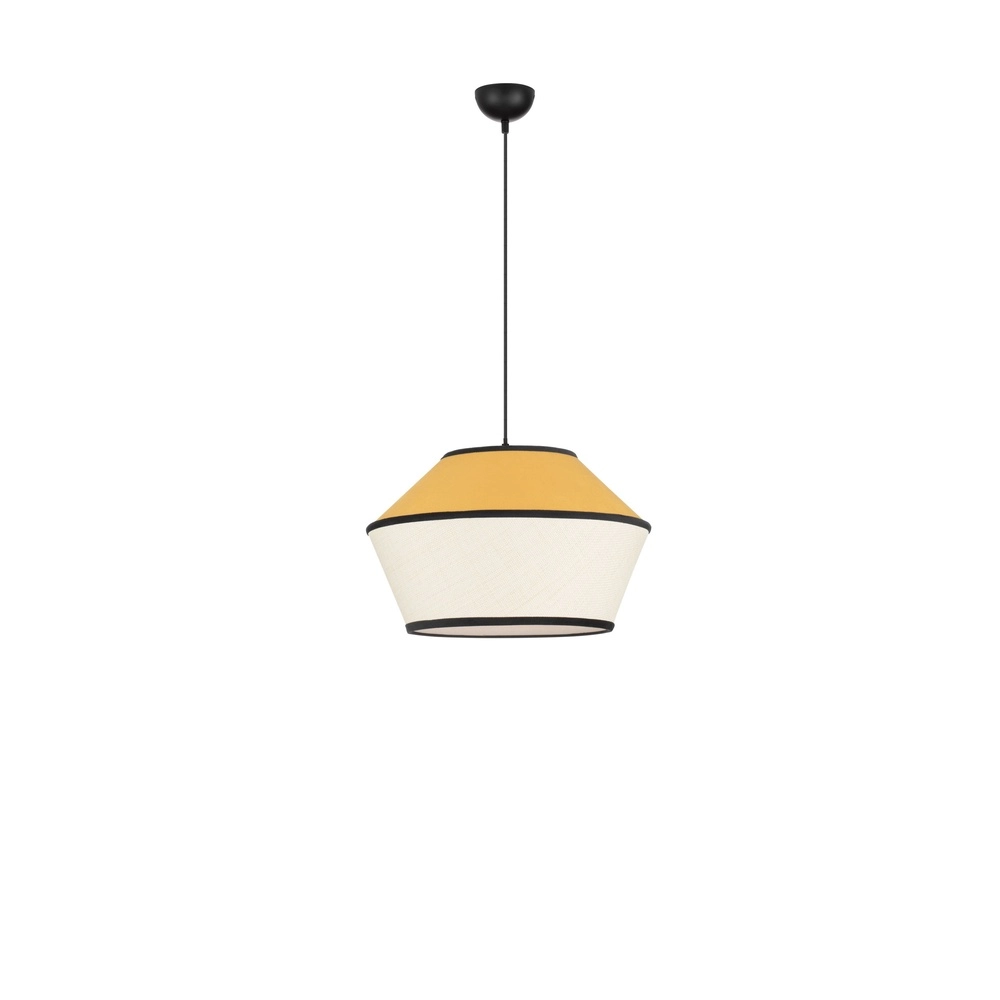 Hanglamp Veliss wit met geel Lyora 5212017493859