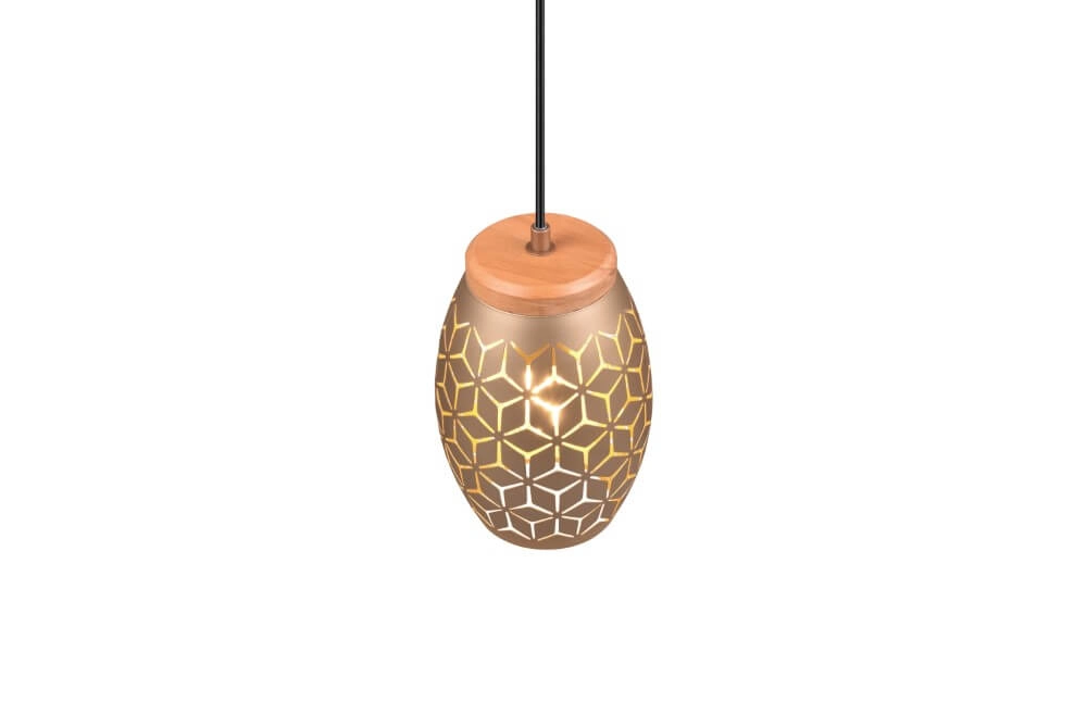 Bruine hanglamp Bidar design Trio 4017807579024