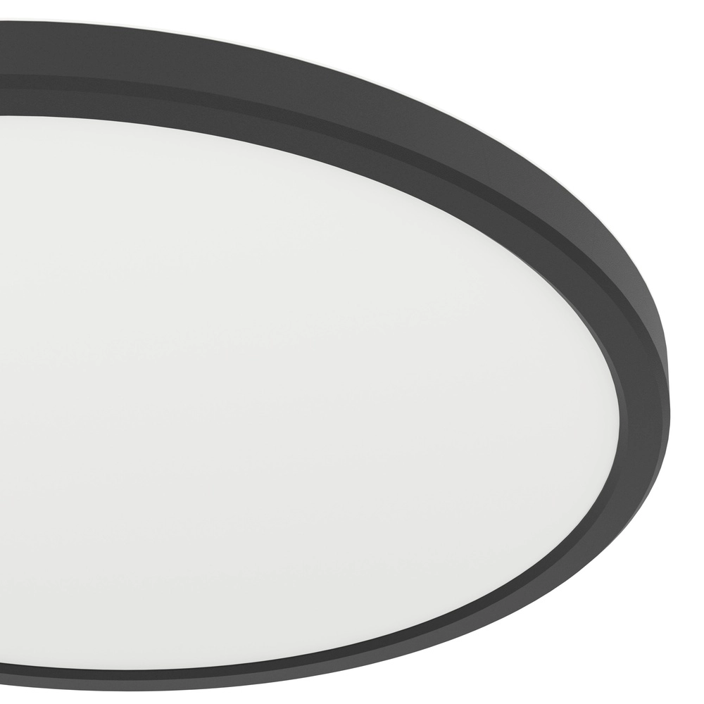 Slimme badkamer lamp Rovito-Z rond - zwart - Ø 30cm Eglo 9008606329700