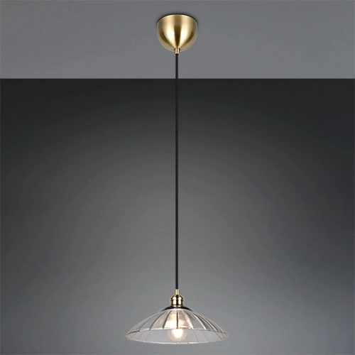 Klassieke hanglamp Eluna oud messing
