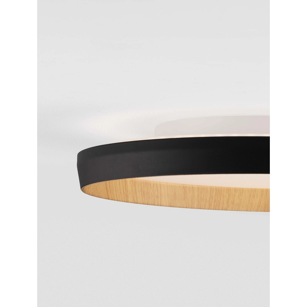 Plafonniere Vomos zwart Ø 40cm Lyora 5212017448767