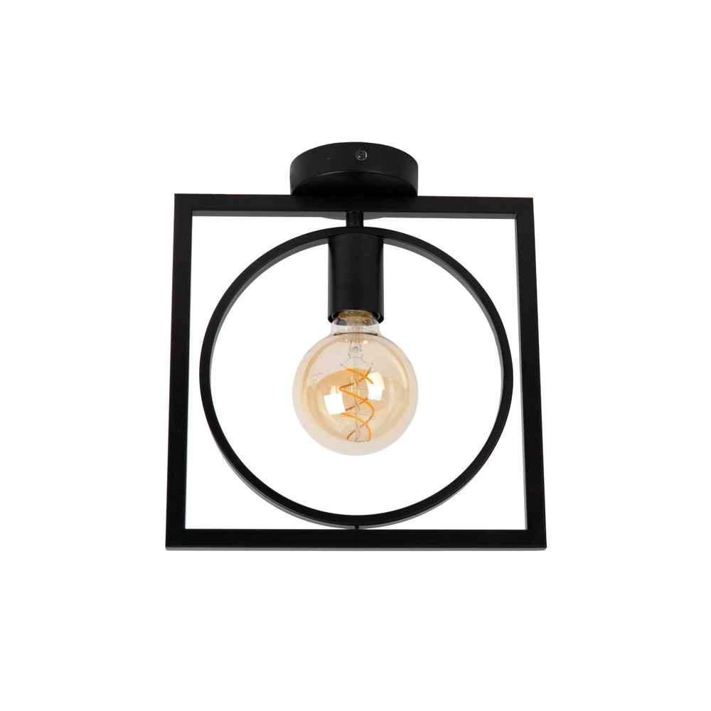 Unieke plafondlamp Suus zwart