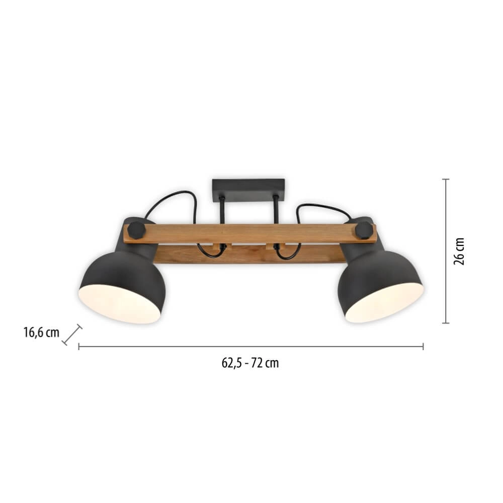 Plafondlamp Cup 2.0 2-lichts Just Light 4043689000684