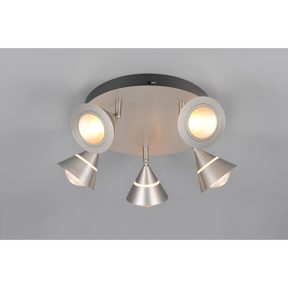Plafondlamp Romeo nikkel Trio 4017807670431