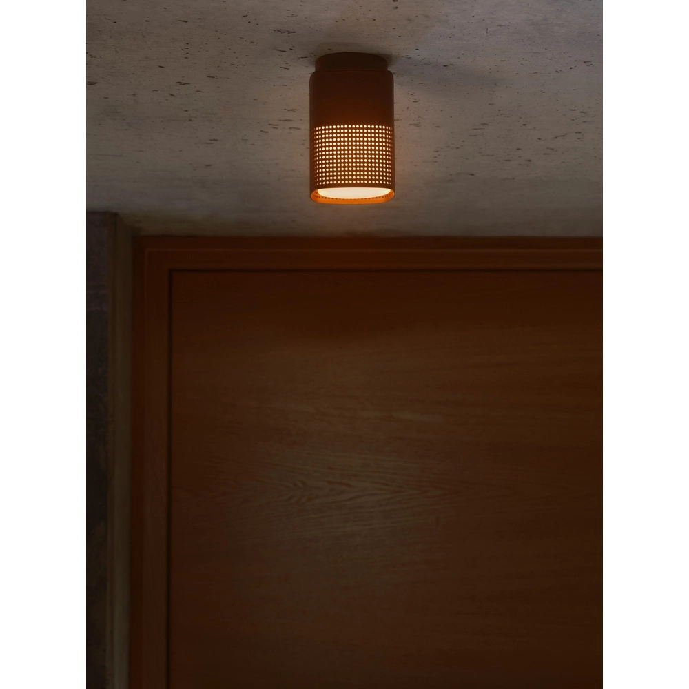 Deense plafondlamp Sidara  roestbruin