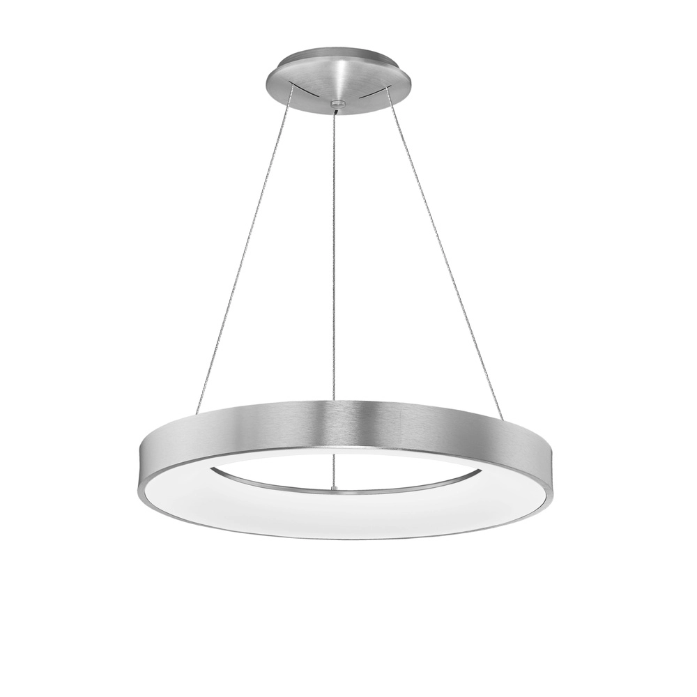 Hanglamp Rando Thin zilvergrijs Ø 60cm Lyora 5212017420251