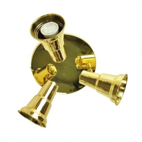 Landelijke lamp Spot Disk 3-lichts - antiek koper (ANT)