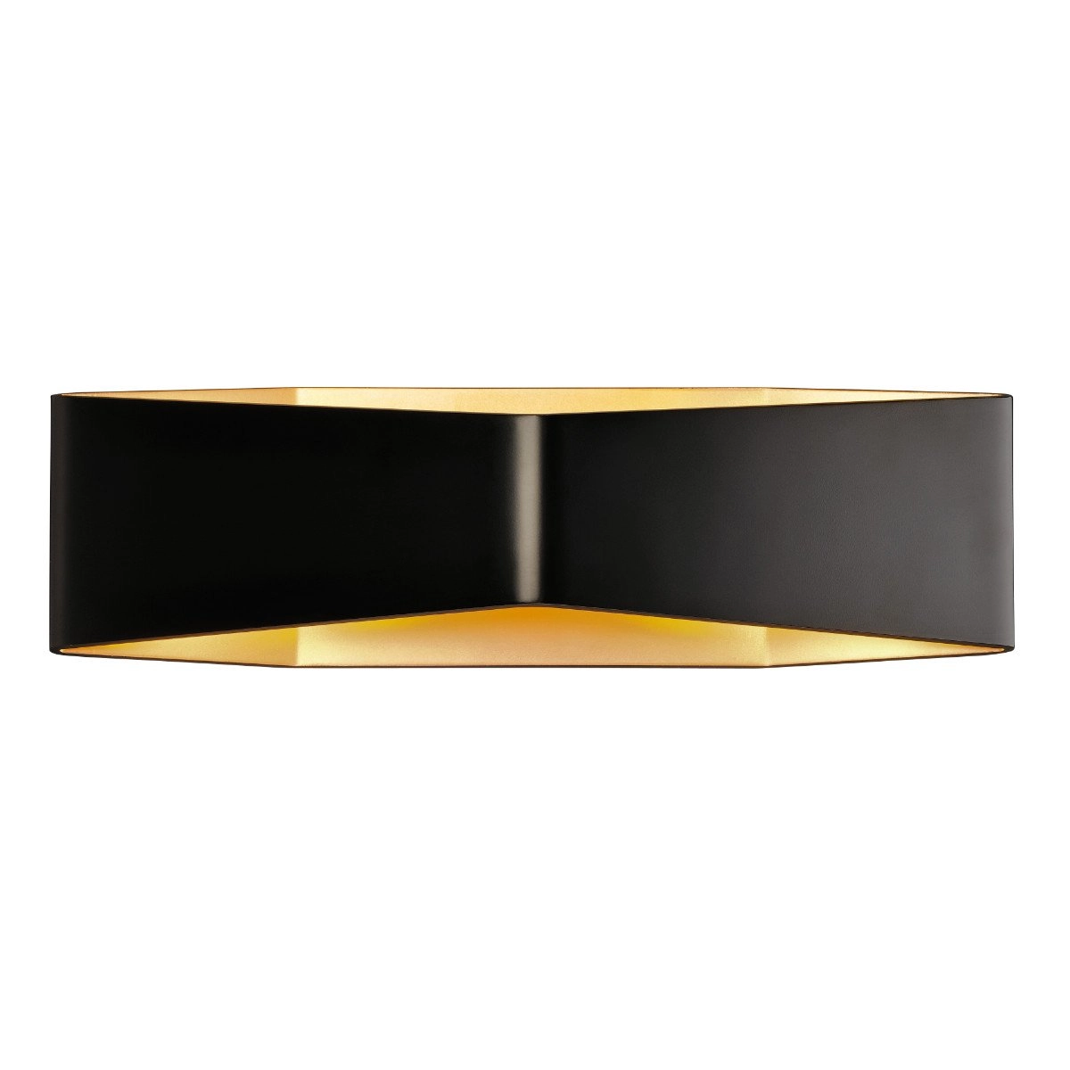 Led wandlamp Cariso WL-4 zwart met goud