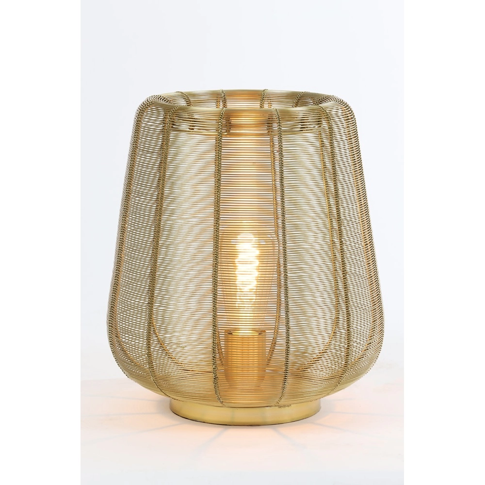 Gouden tafellamp Adeta Ø 29cm Light & Living 8717807600945