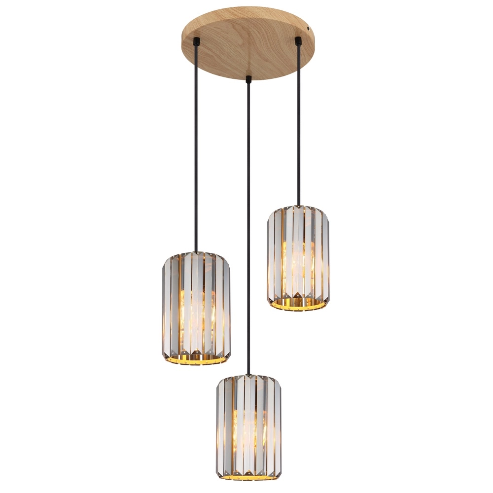 Hanglamp Run 3-lichts rond