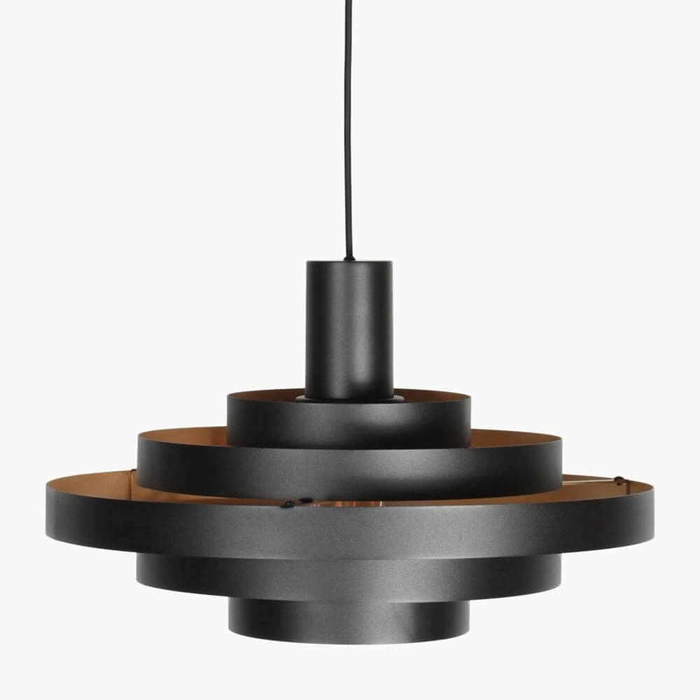 Design hanglamp Halo Cirque zwart Ø 50cm Steinhauer 8712746178333