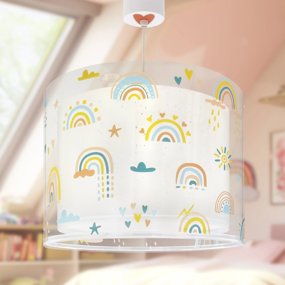 Hanglamp Rainbow roze voor kinderkamer Dalber 8420406002569