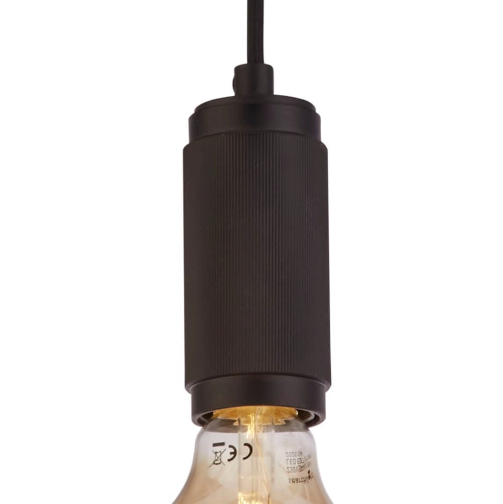 1-lichts hanglamp Suspension zwart Searchlight 5053423243658